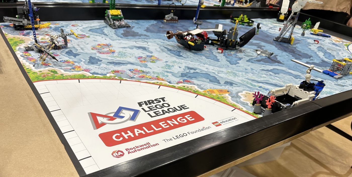 Bull City Scrimmage SUBMERGED FIRST Lego League Game Table