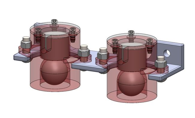 CAD model of dropper